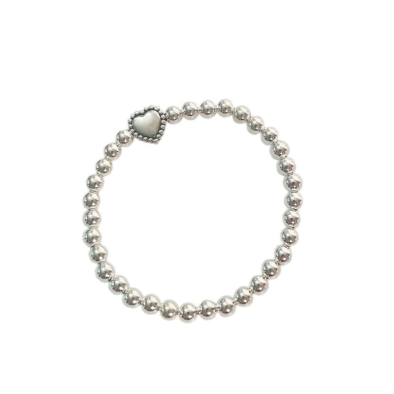 Silver Beads Classic Charm Bracelet (1 Piece)