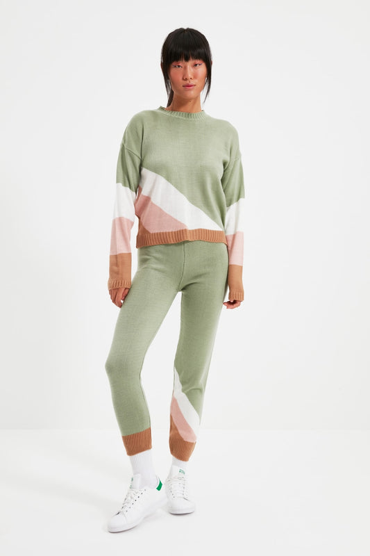 Trendyol Jacquard Sweater Pant Set