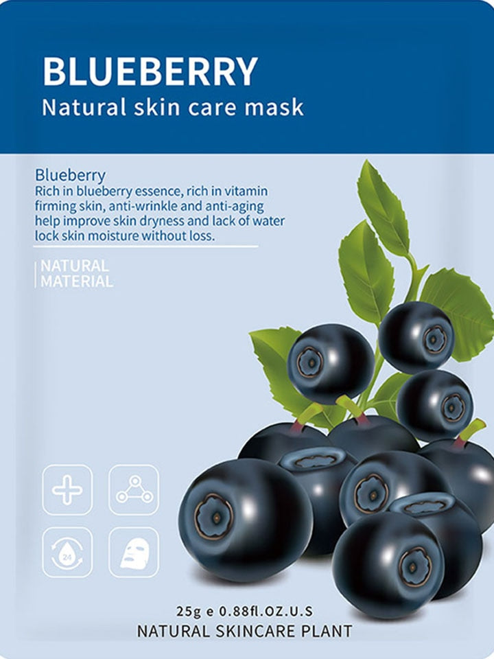 12pc Fruit Moisturizing Face Masks