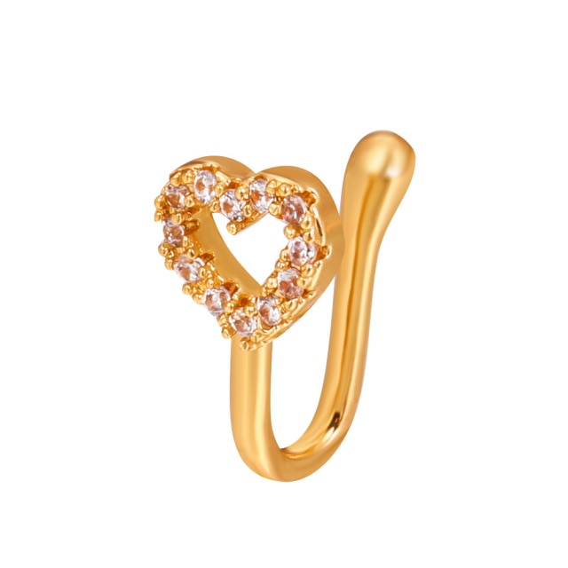 Heart Star Crown 1Pc Fake Piercing Nose Ring