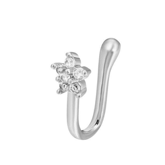 Heart Star Crown 1Pc Fake Piercing Nose Ring