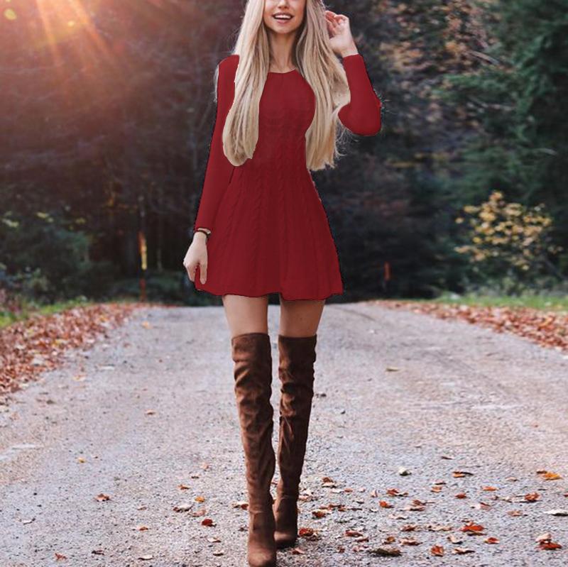 Angel Knit Sweater Dress