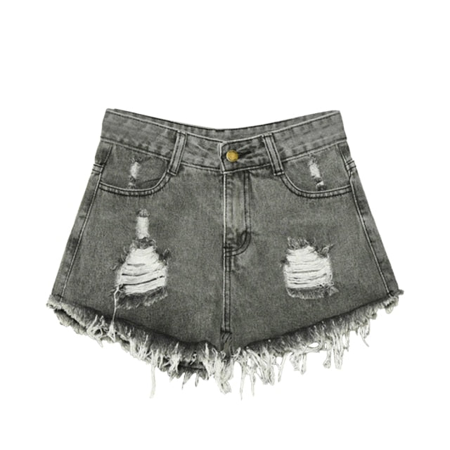 JODIMITTY Denim High Waisted Shorts