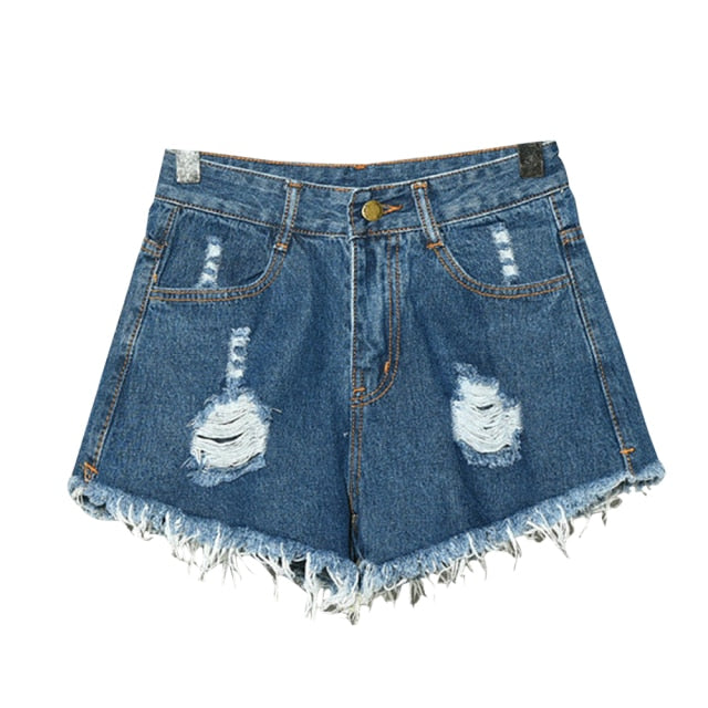 JODIMITTY Denim High Waisted Shorts