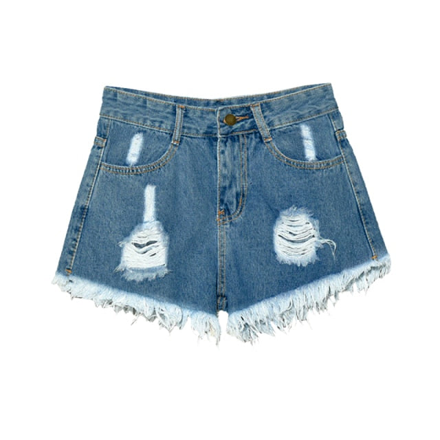 JODIMITTY Denim High Waisted Shorts