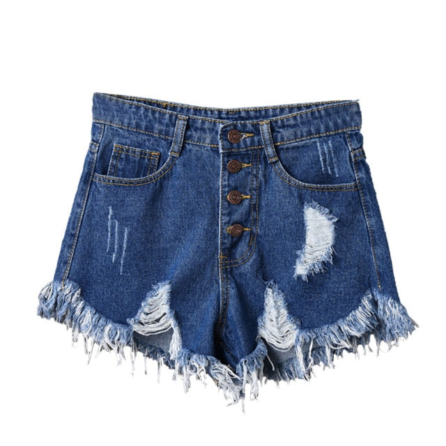 JODIMITTY Denim High Waisted Shorts