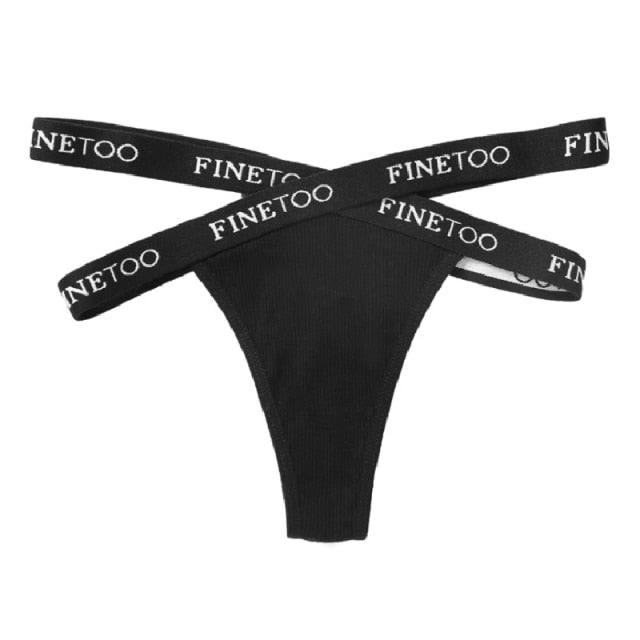 Cotton Low Cross Waist Thong