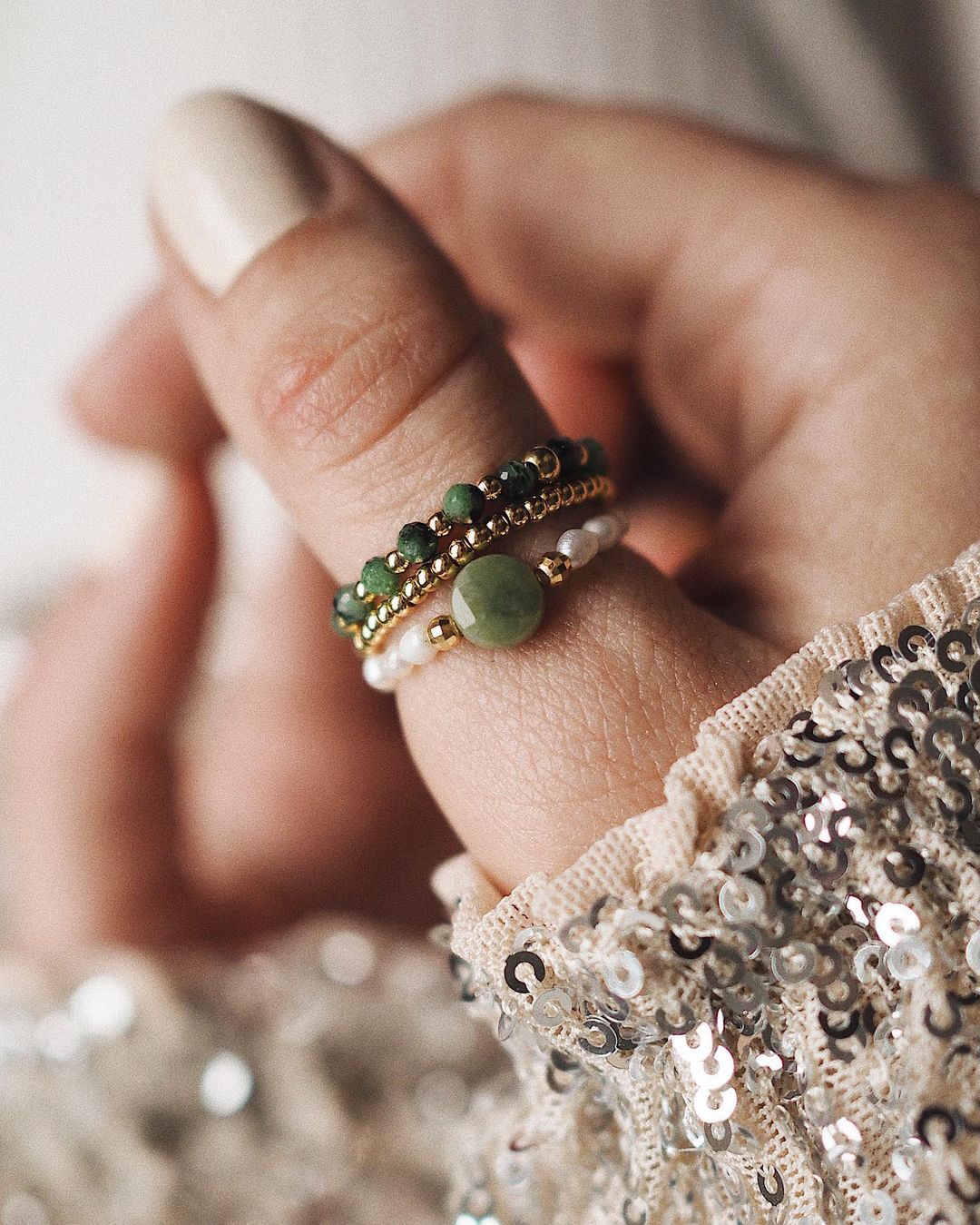 Bohemian Handmade Natural Stone Rings