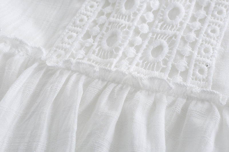 Embroidery Lace White Rachelle Sundress