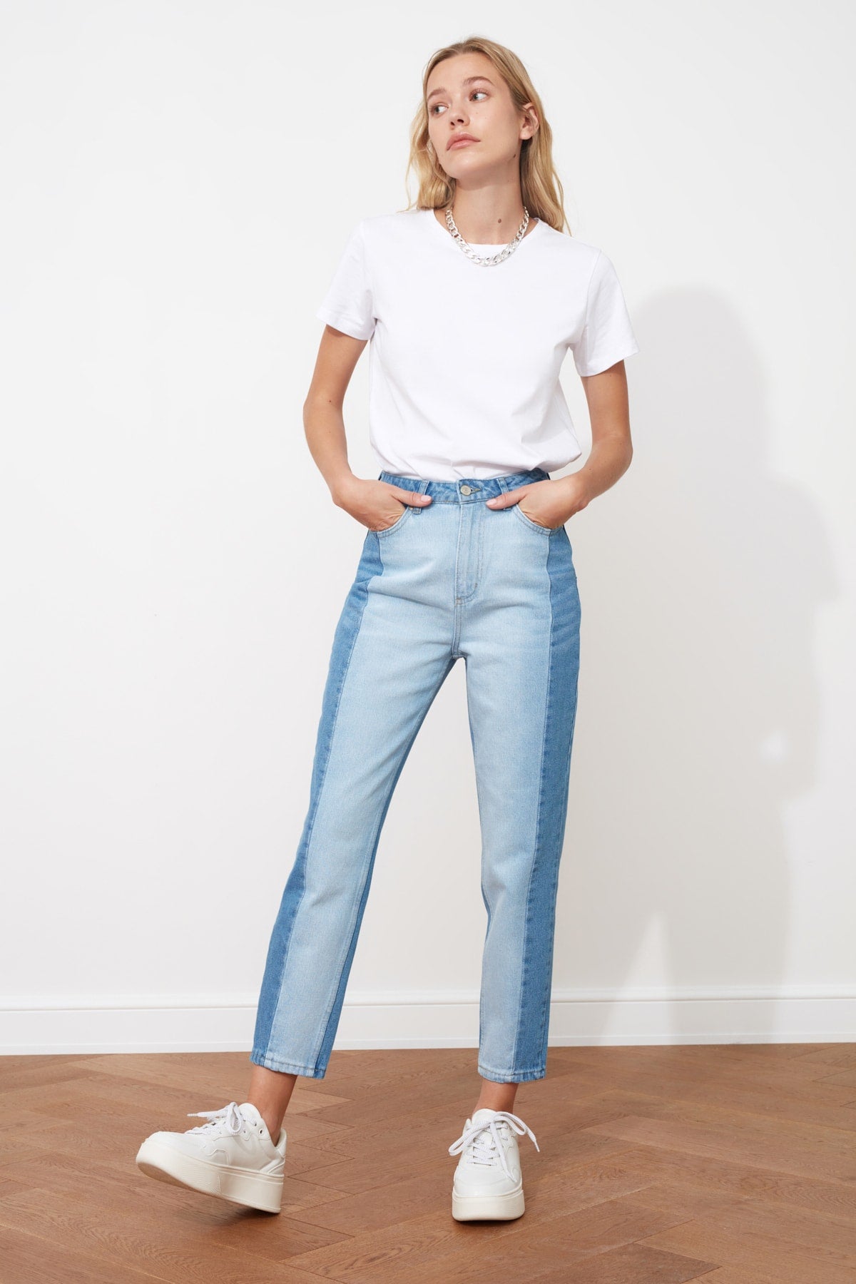 Blocky High Waist Mom Jeans Vintage