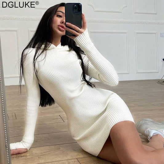 Hooded Sweatshirt Dress Dgluke