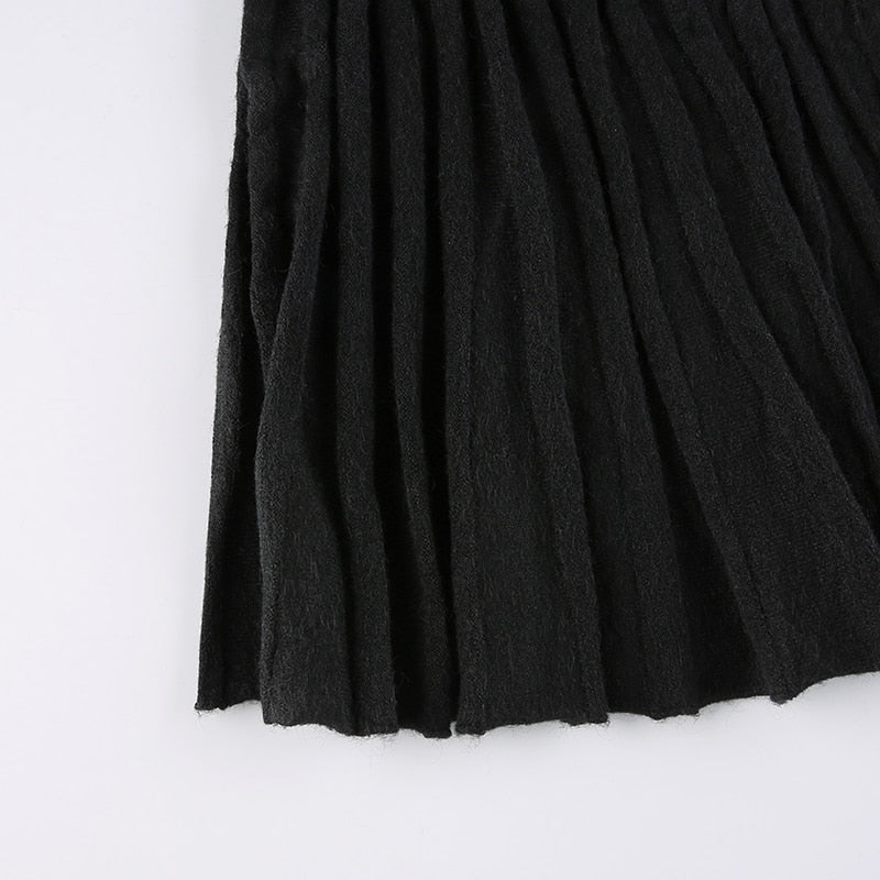 Rapwriter Pleated Sweater Dresse