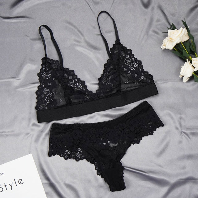 Bralette Thong Set