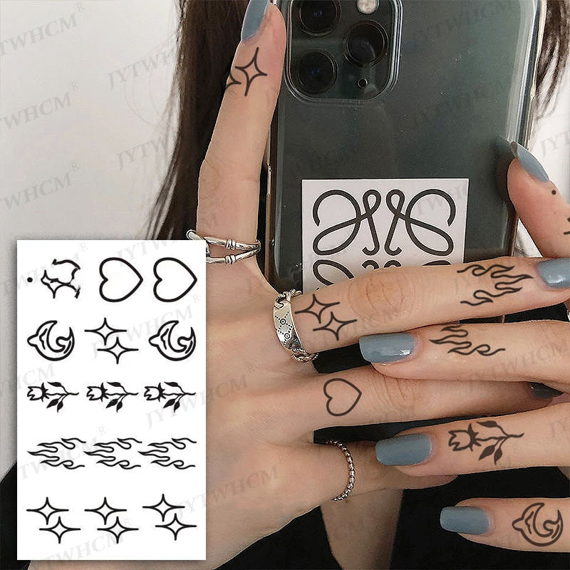 Waterproof Temporary/Fake Finger Tattoos