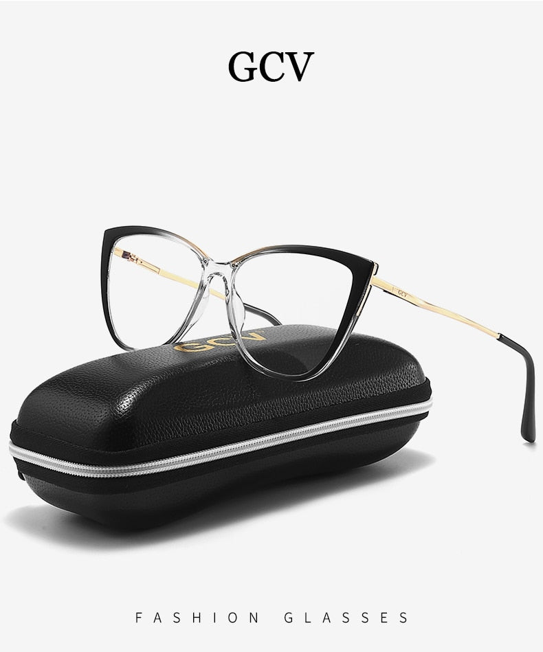 GCV Blue Light Blocking Cat Eye Eyeglasses