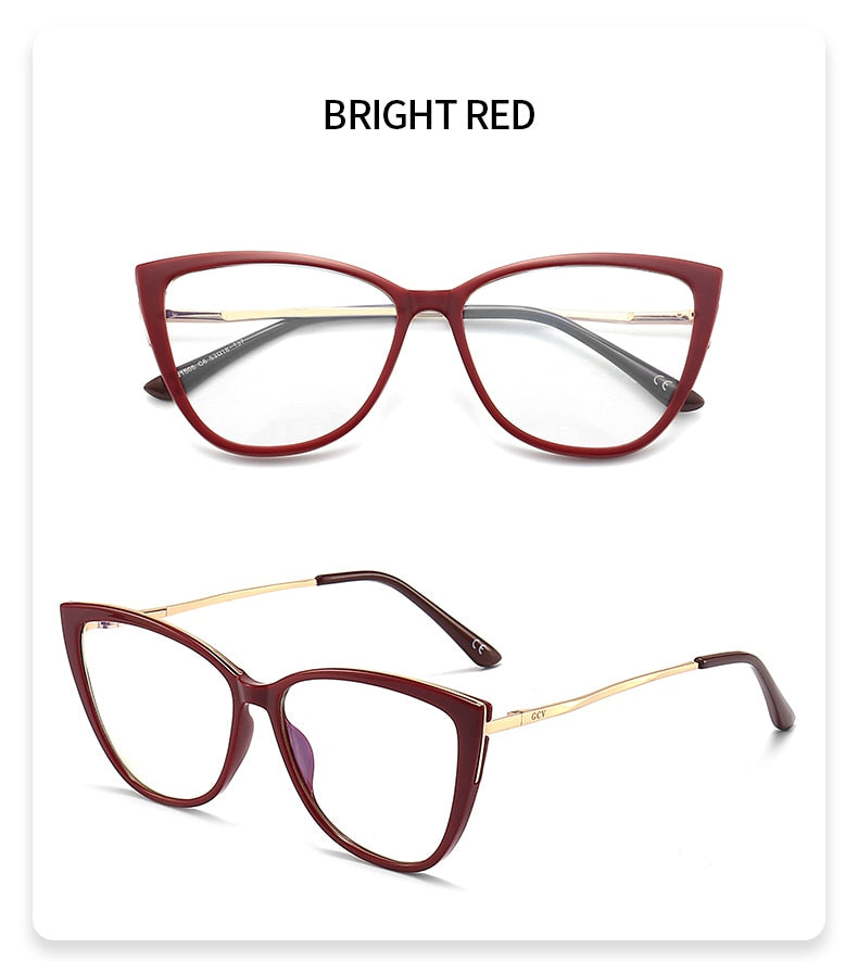 GCV Blue Light Blocking Cat Eye Eyeglasses