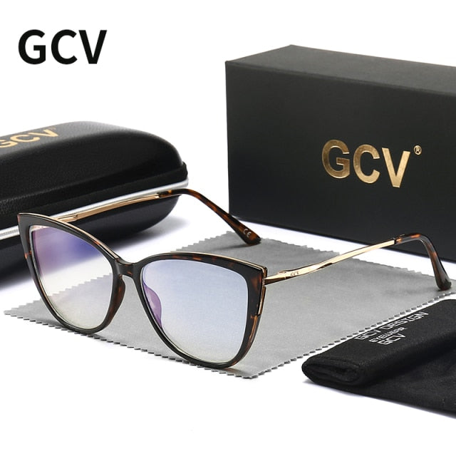 GCV Blue Light Blocking Cat Eye Eyeglasses