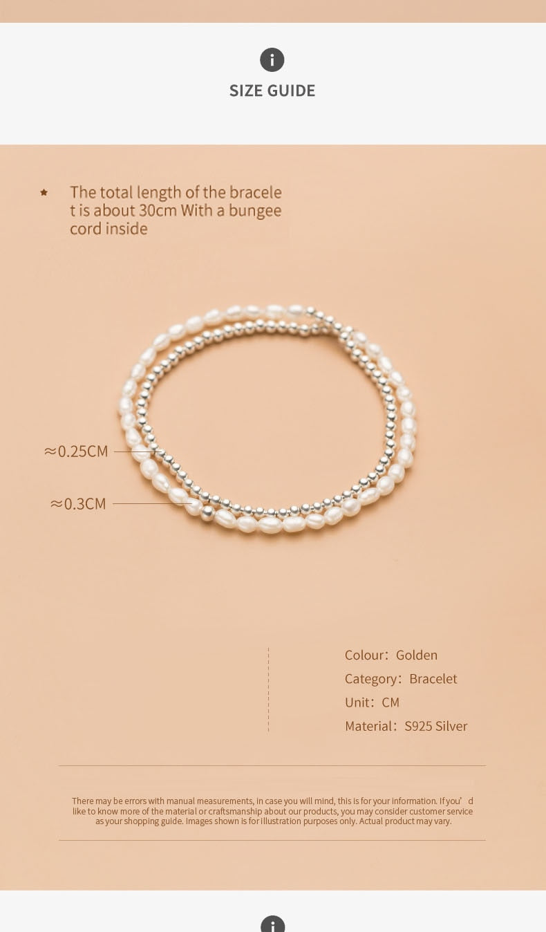 Double Layer Pearl Beads Bracelet