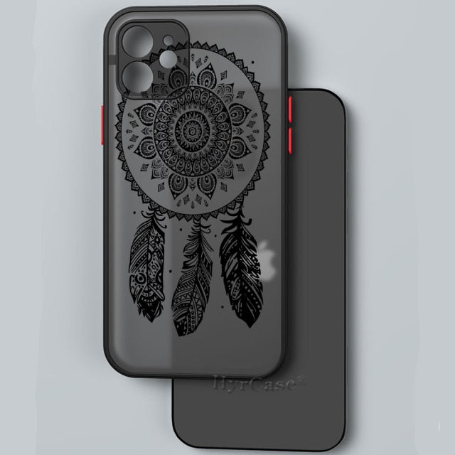 Black Floral Vintage Lace Flower Case For iPhone 13 12 11 Pro Max