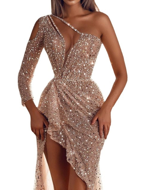 Sequined Mini Dress