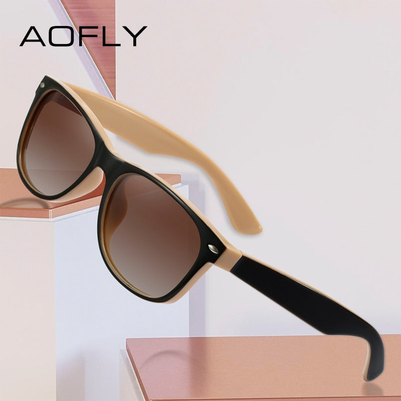 AOFLY Rectangle Polarized Sunglasses