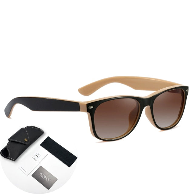 AOFLY Rectangle Polarized Sunglasses