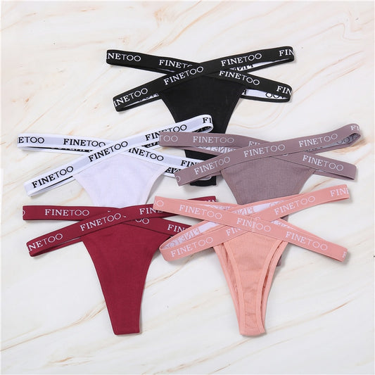 Cotton Low Cross Waist Thong