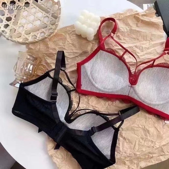 Flirty Red Push Up Bra