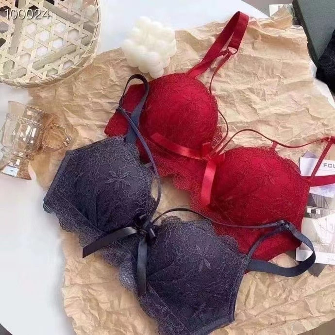 Flirty Red Push Up Bra