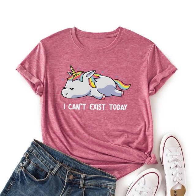 Unicorn Printed Loose Tee