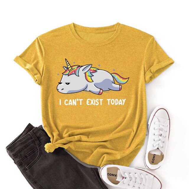 Unicorn Printed Loose Tee