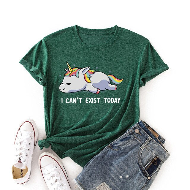 Unicorn Printed Loose Tee