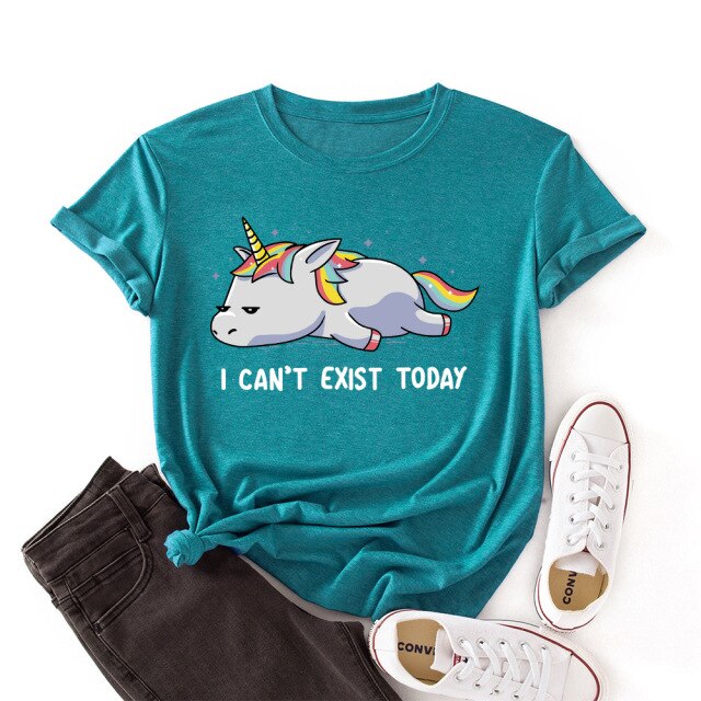 Unicorn Printed Loose Tee