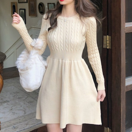 Autumn Knitted Sweater Dress