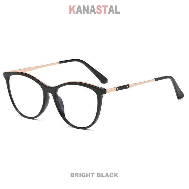 Metal Cat-eye Blue Light Blocking Glasses