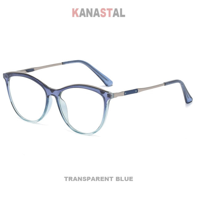 Metal Cat-eye Blue Light Blocking Glasses