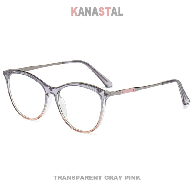 Metal Cat-eye Blue Light Blocking Glasses