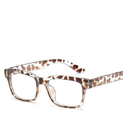 Unisex Rectangle Black Blue Eye Glasses