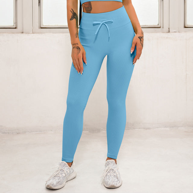 Yoga Leggings/Sports Bra Two Piece Set