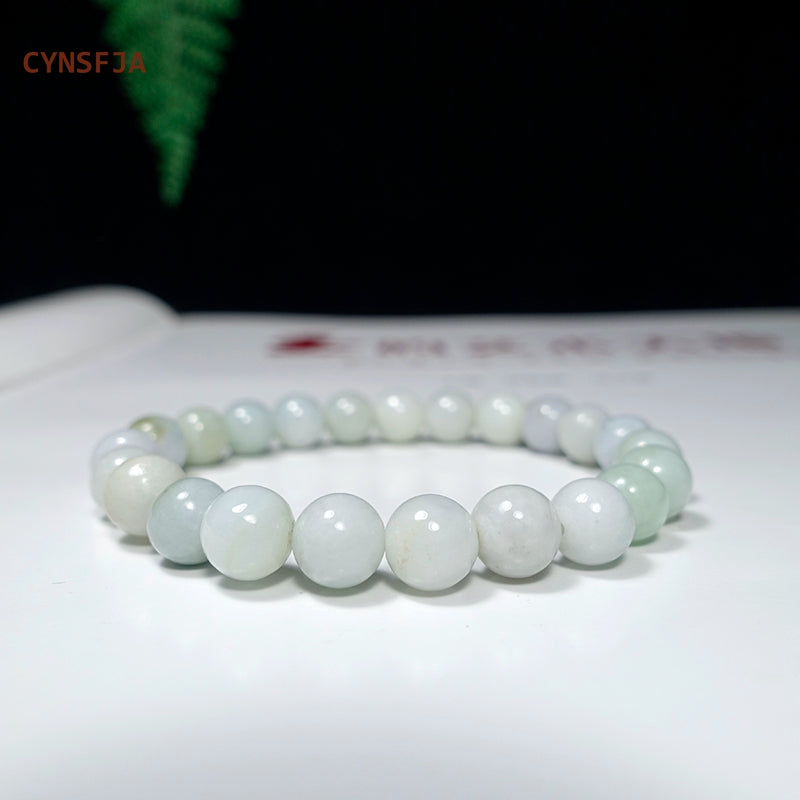 Certified Natural Grade A Burmese Jade Charm Bracelet