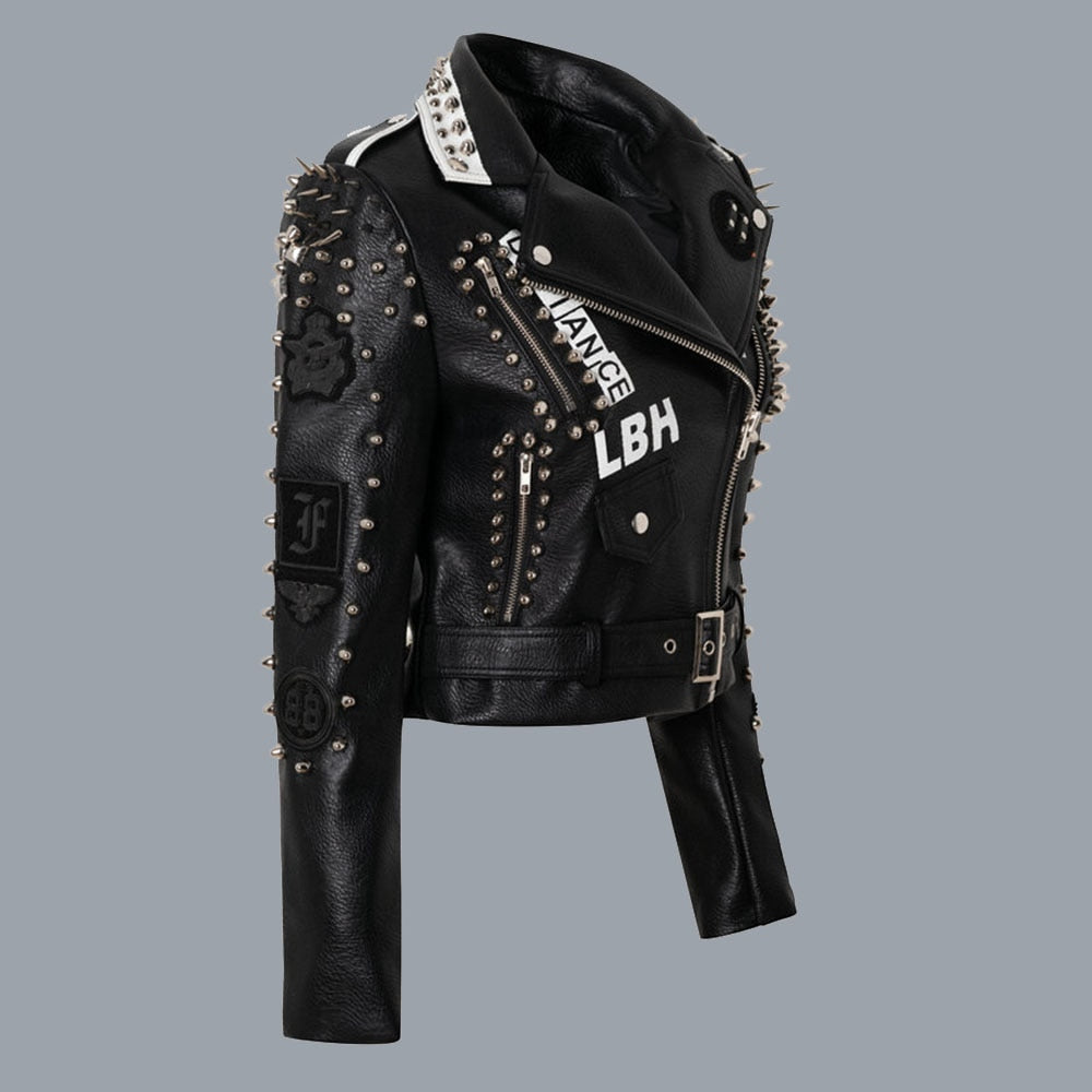 Graffiti Art Moto PU Leather Jacket