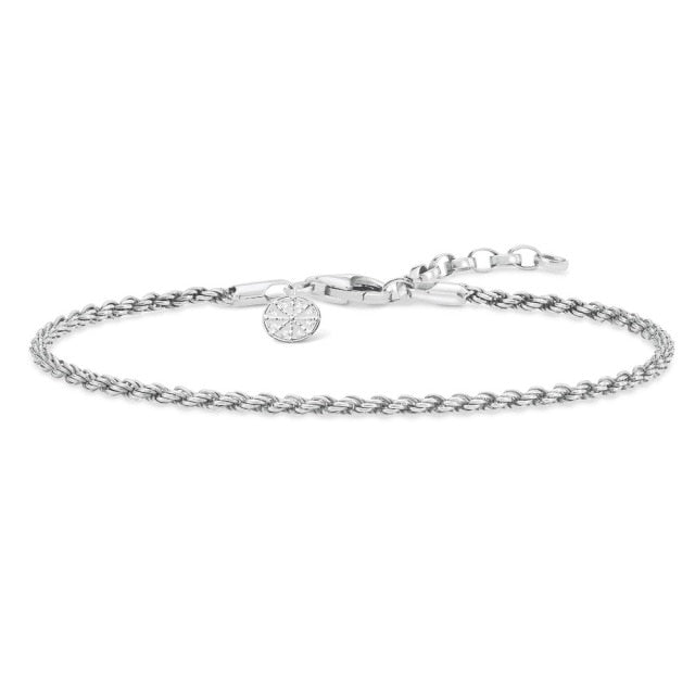 Cable Wire Charm Karma Wheel Bracelet