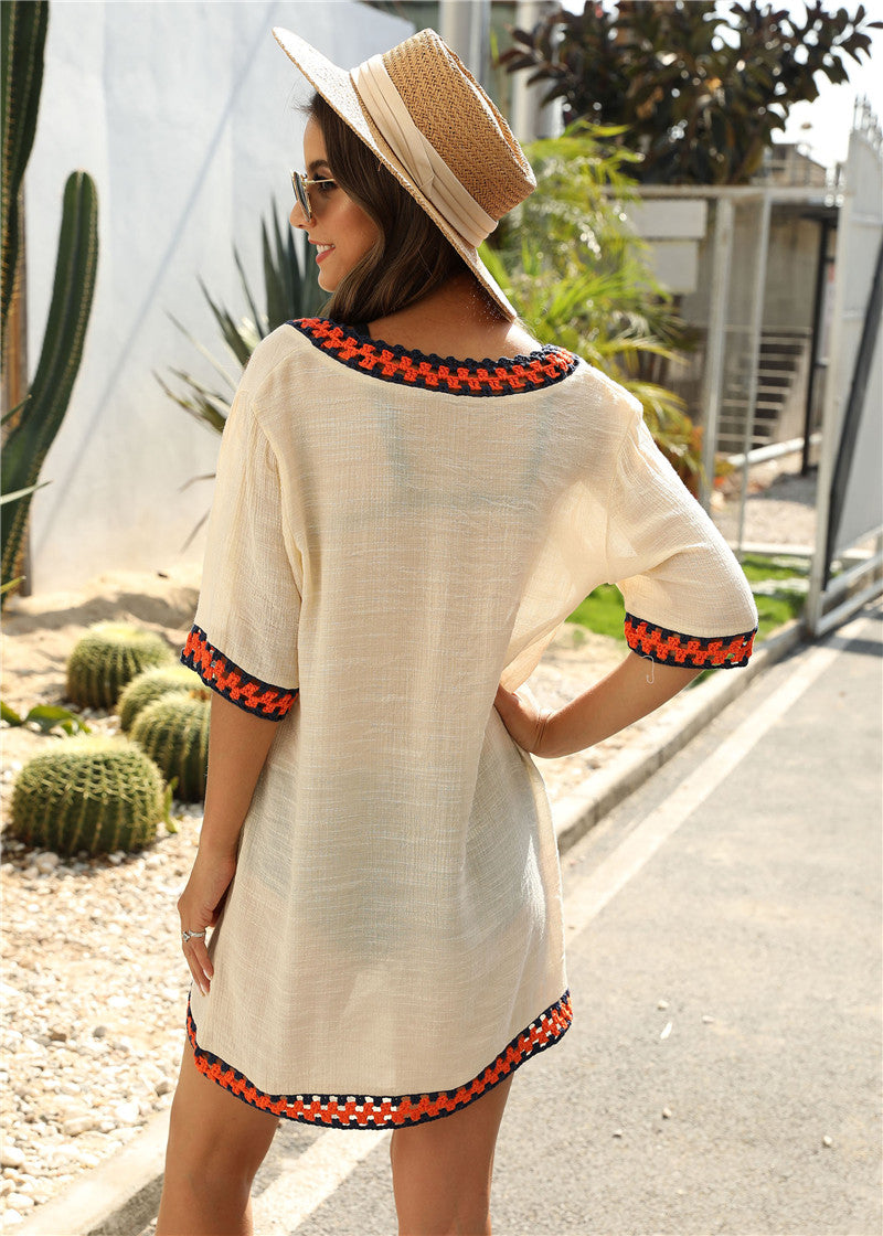 Playa Crochet Bikini Cover-up Tunic