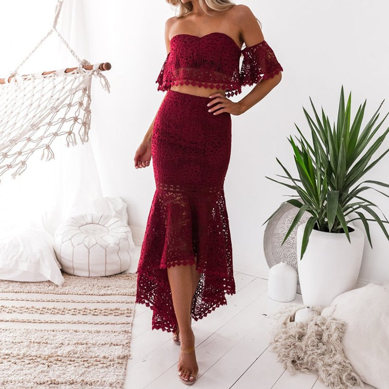 Cut-out Lace Spring Boheme Dress